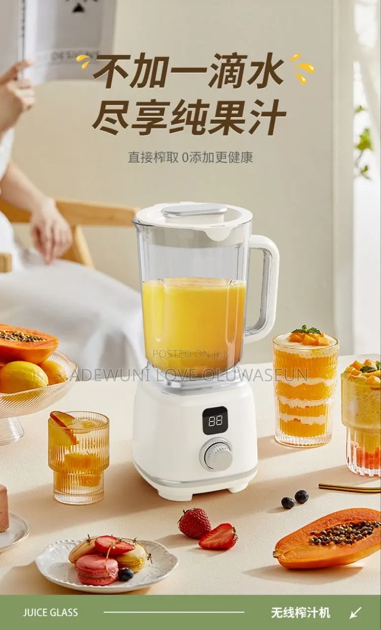 600ml Multifunctional Digital Rotary Rechargeable Blender