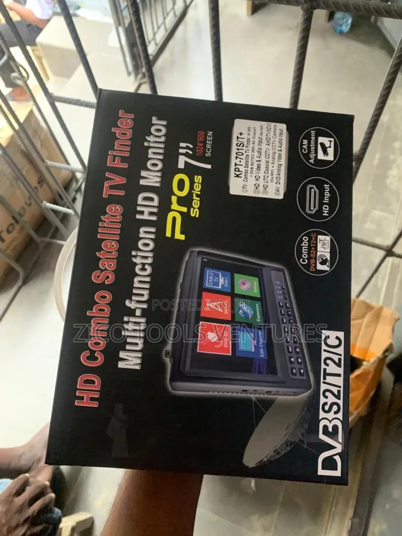 Combo Satellite Tv Finder Which Features a 7-Inch LCD
