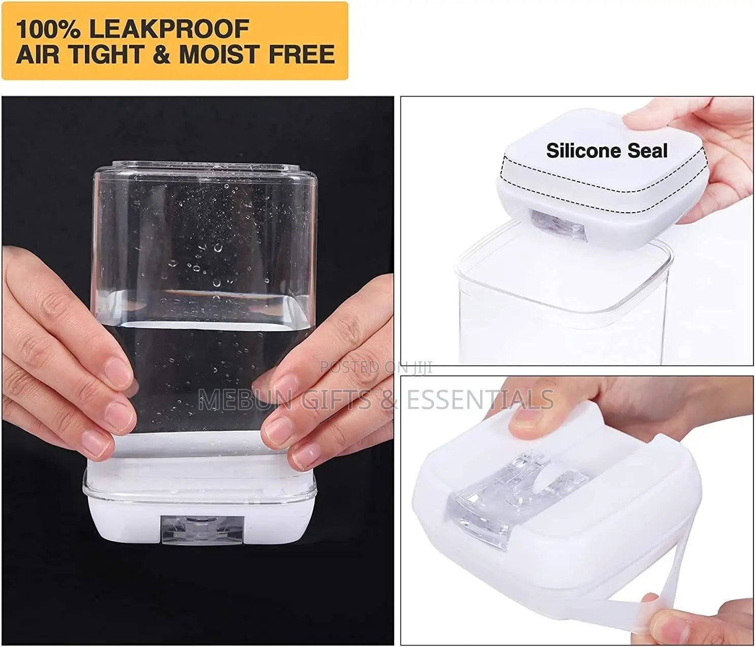 4pcs Plastic Airtight Container Storage