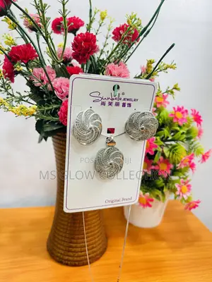 Sunbelle Jewelry Original Luxury Silver Swirl Filigree Set