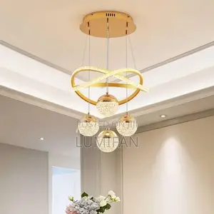 3-Light Luxury Crystal Basket Pendant Chandelier