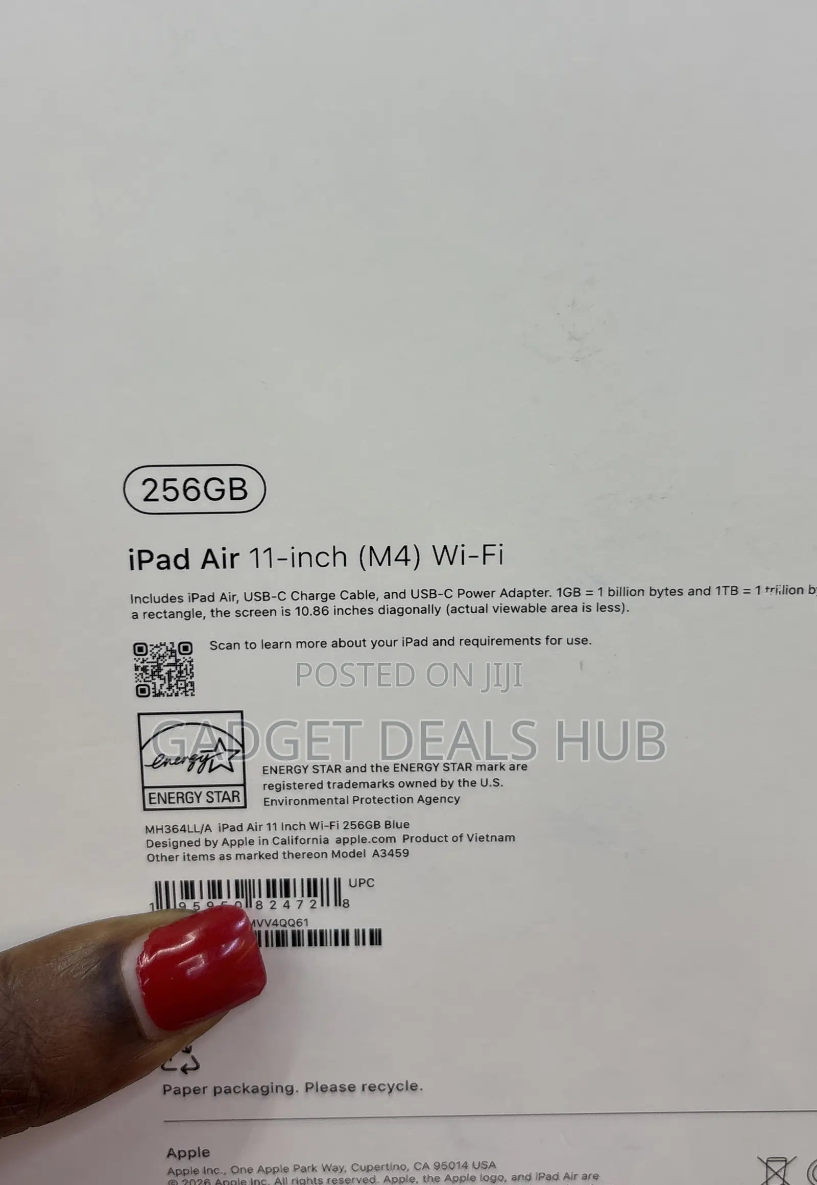 New Apple iPad Air 256 GB