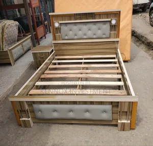 Quality 4 and Half by 6 Bedframe With 1 Bedside Drawer