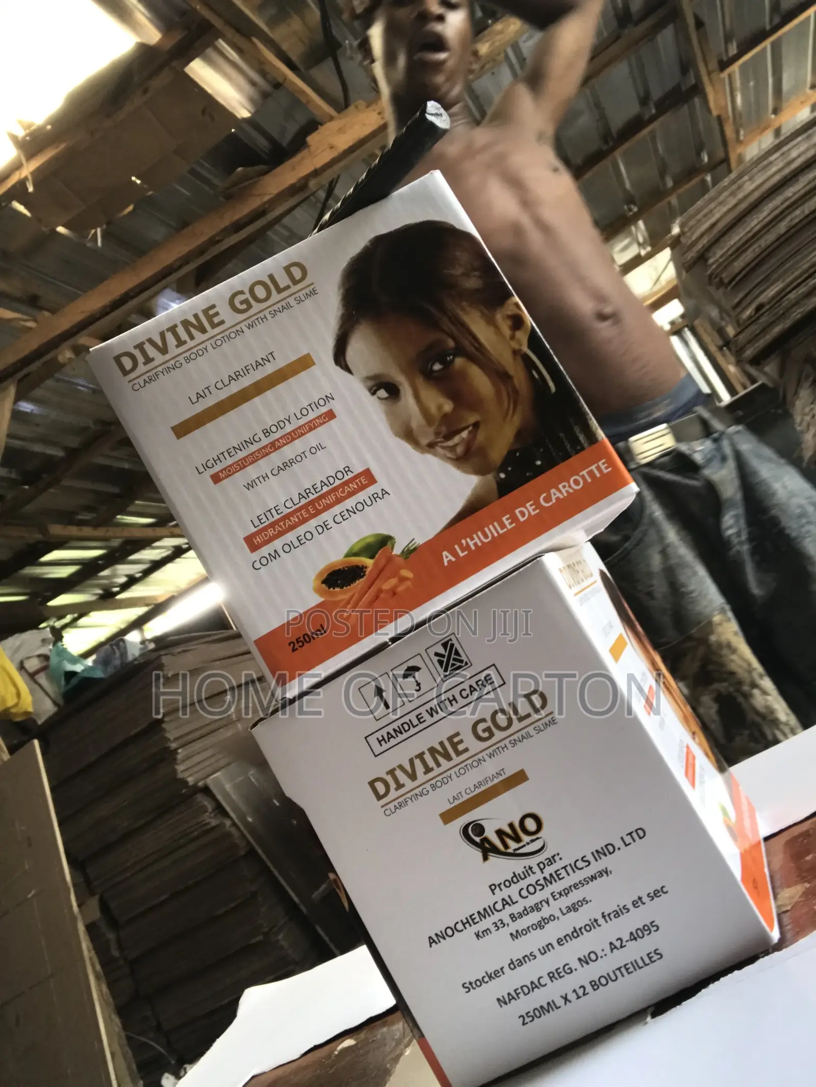 Printed Cream Carton