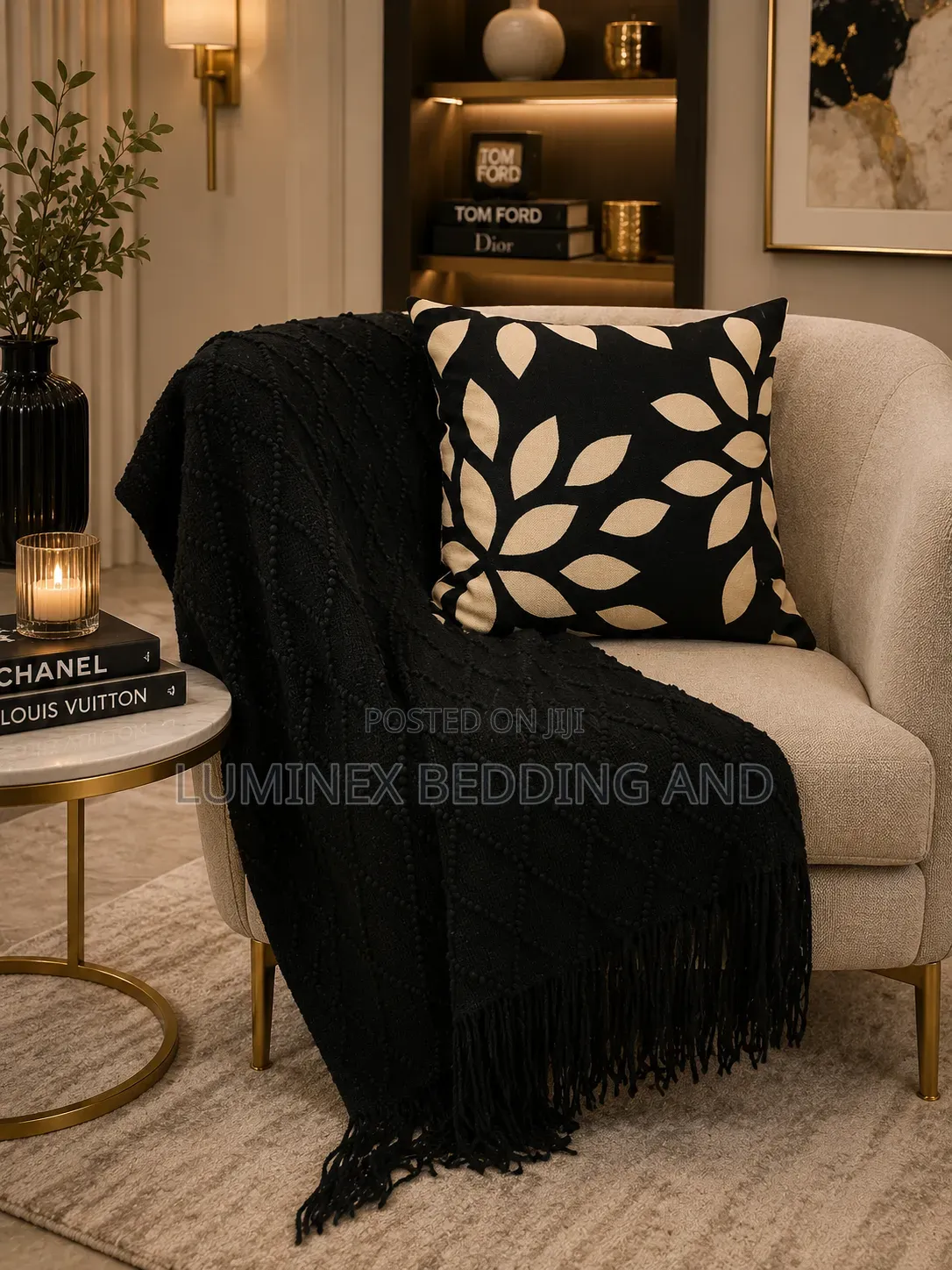 Woven Throw Blankets With Tassels