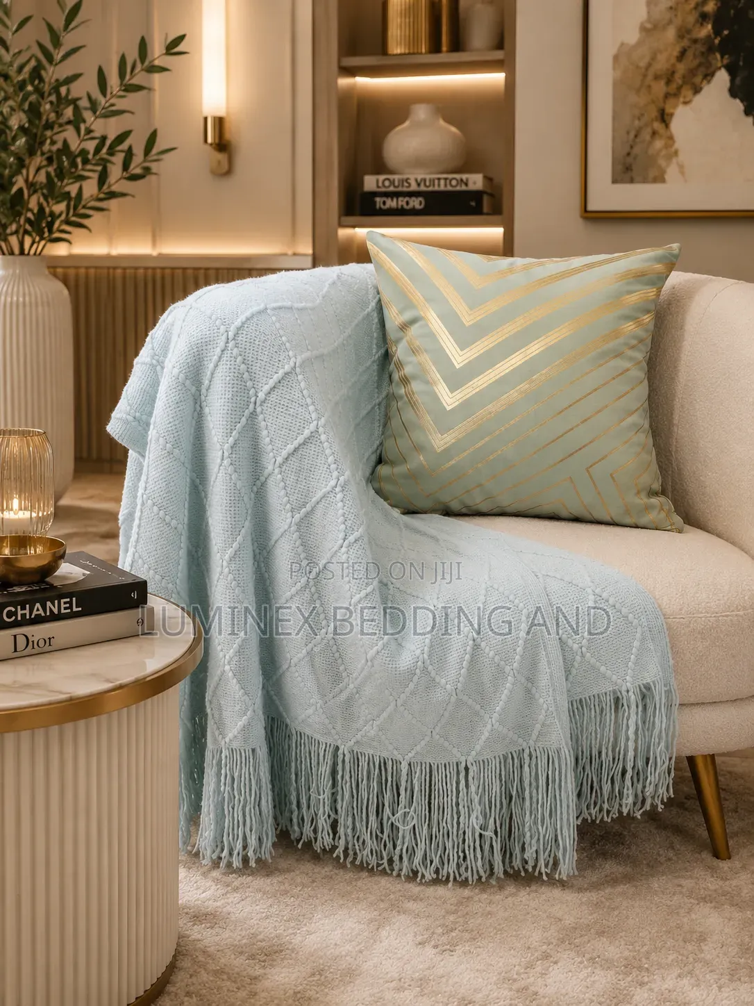 Woven Throw Blankets With Tassels