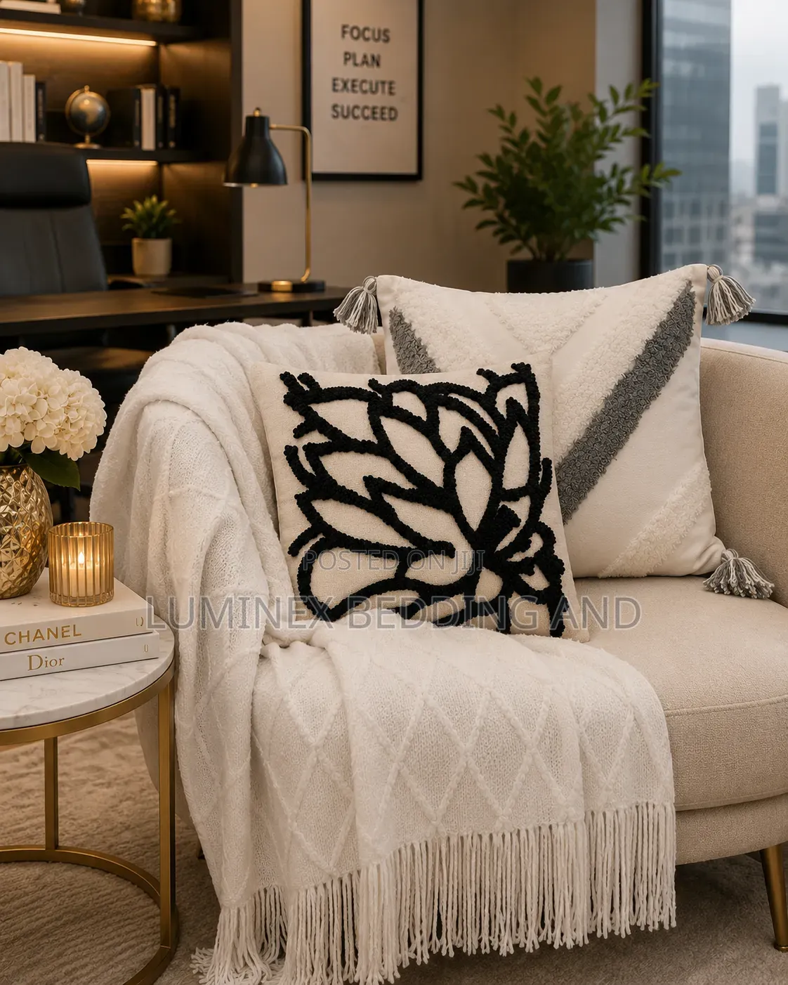 Woven Throw Blankets With Tassels