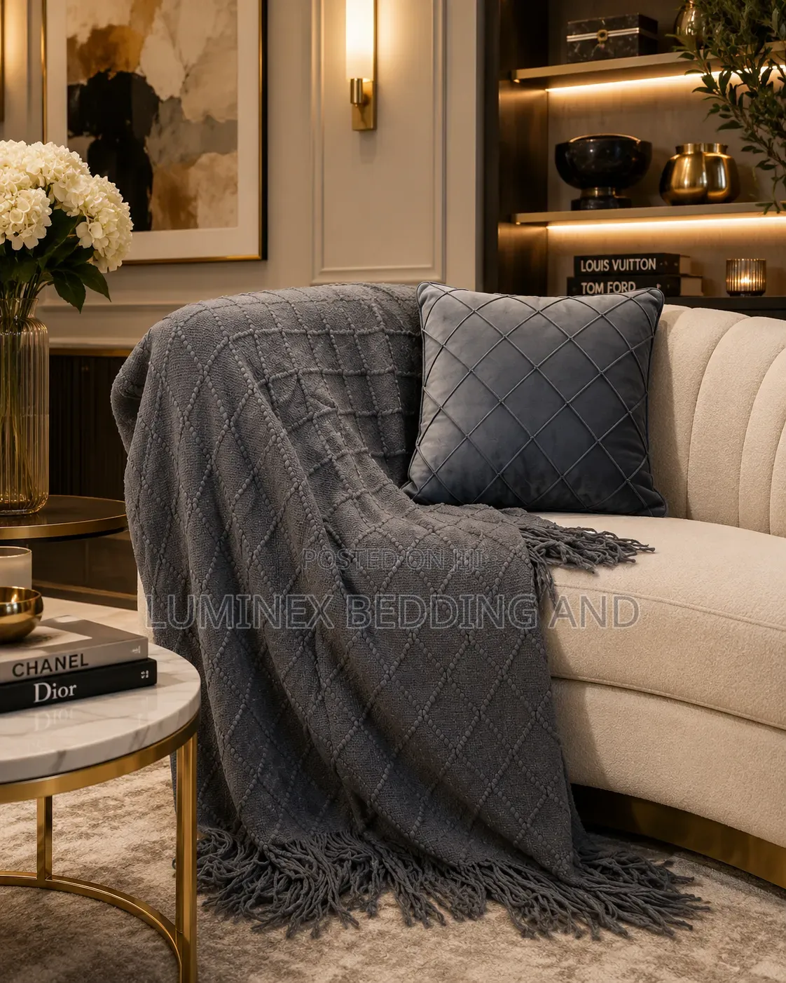 Woven Throw Blankets With Tassels