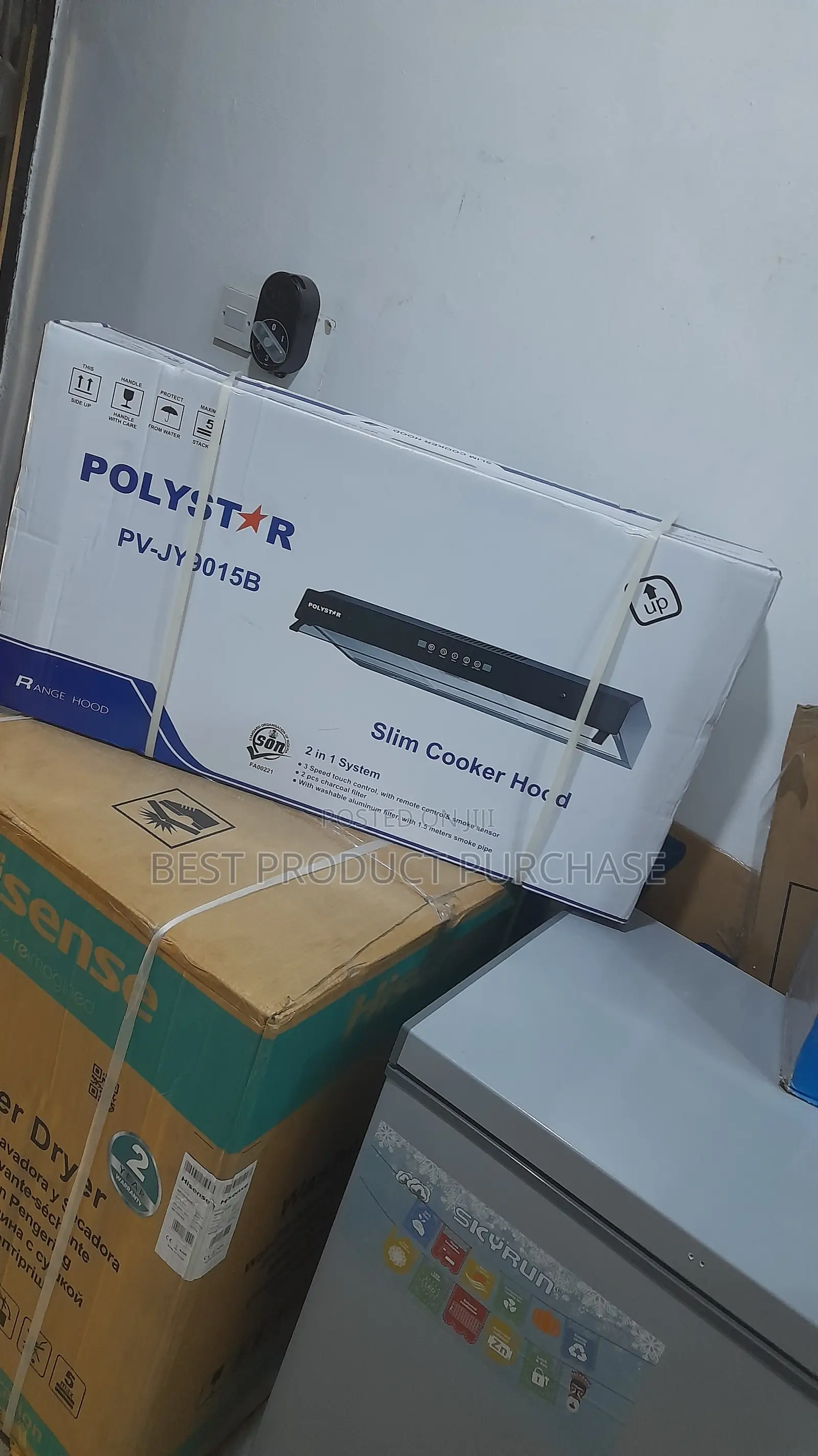 Original Polystar Pv-Jy9015b 90cm Slim Range Hood