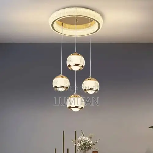 4-Light Luxury Cascade Chandelier