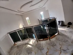 Glass Rail With Black Stainless
