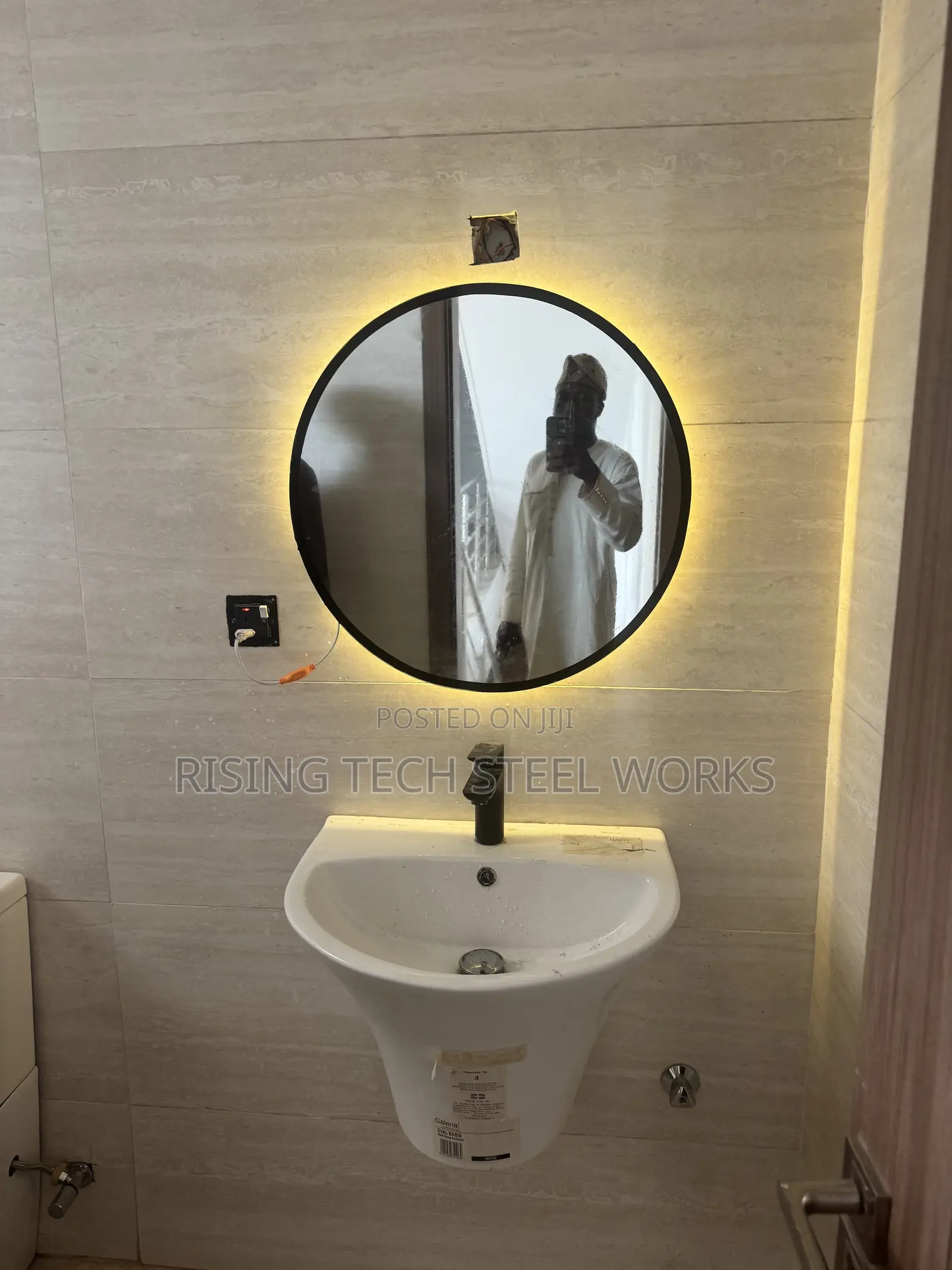 Toilet Mirror Glass With Light