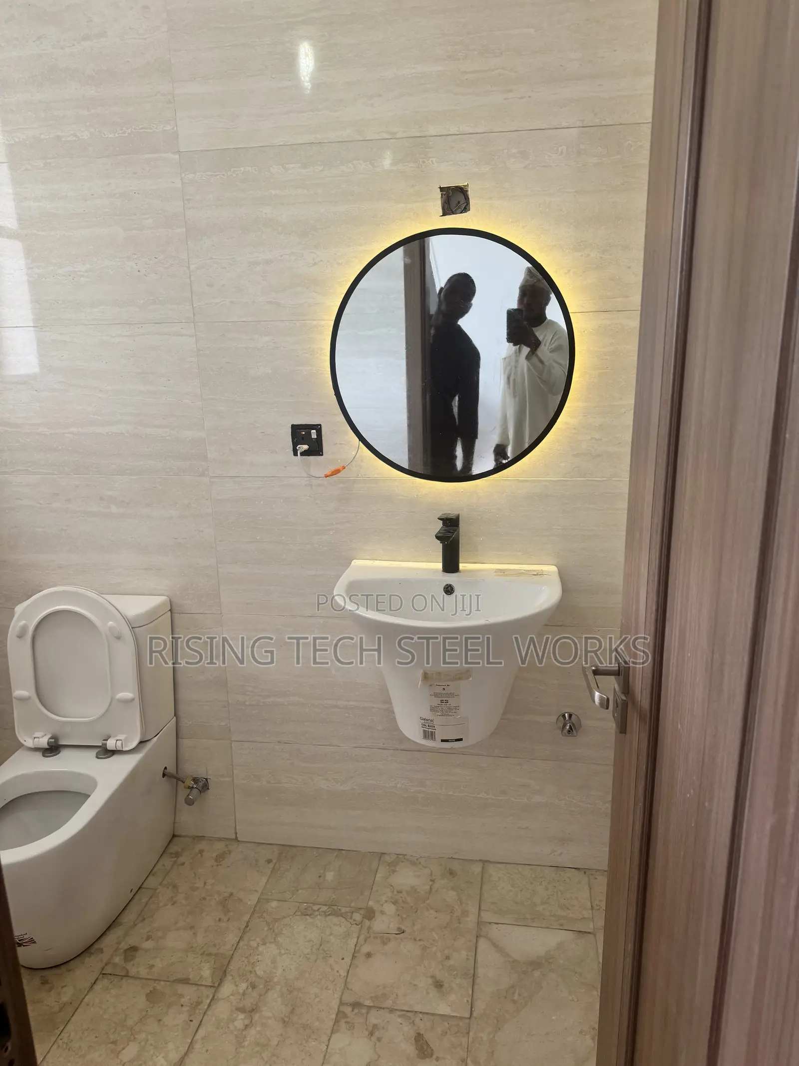 Toilet Mirror Glass With Light