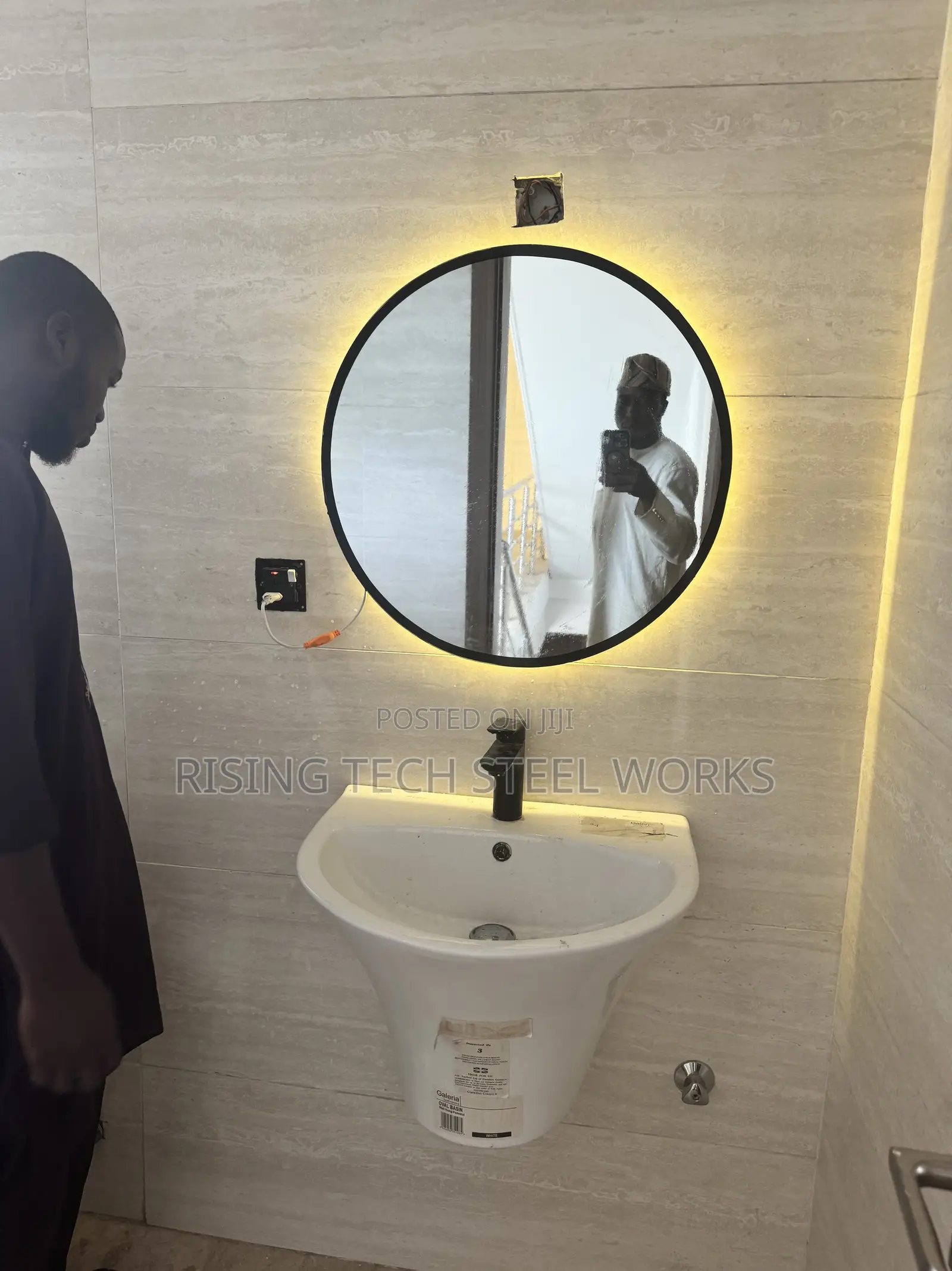 Toilet Mirror Glass With Light