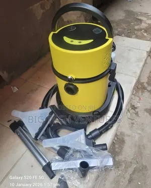 4-in-1 Wet And Dry Extractor Vacuum Features A Vibrant Yellow Drum
