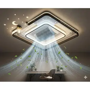 Bluetooth Ceiling Fan Led Chandelier With Remote and Voice Control