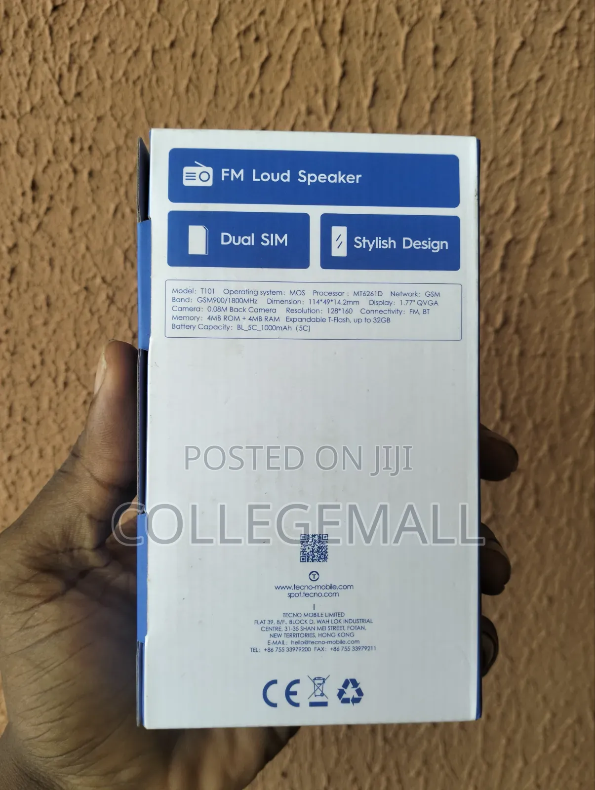 New Tecno T101 Black