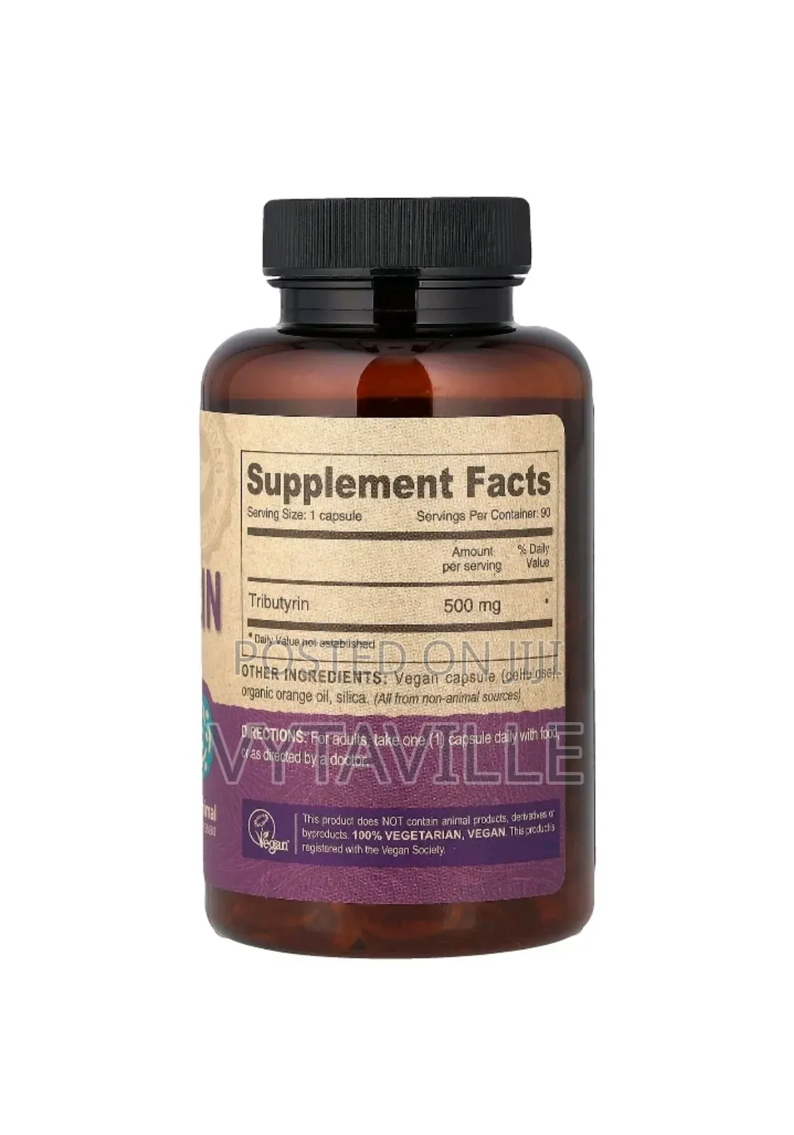 Deva Vegan Tributyrin 500mg Capsules X 90