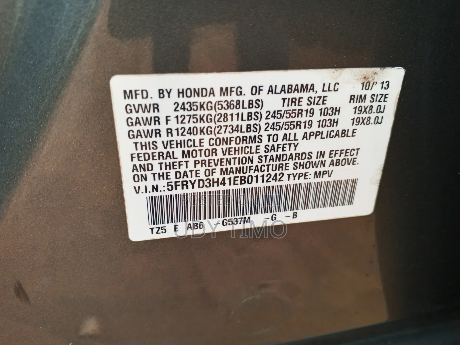 Acura MDX 2015 Gray