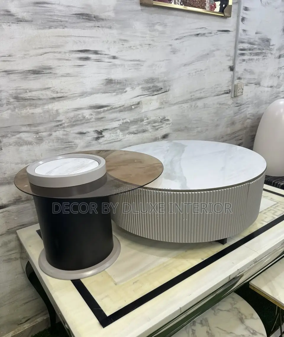 Nordic Round Minimalist Vintage Nesting Coffee Table Set