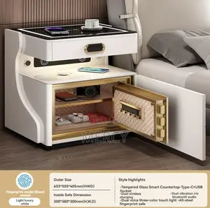 Luxury Side Drawer With Safe Lock and Charging Port