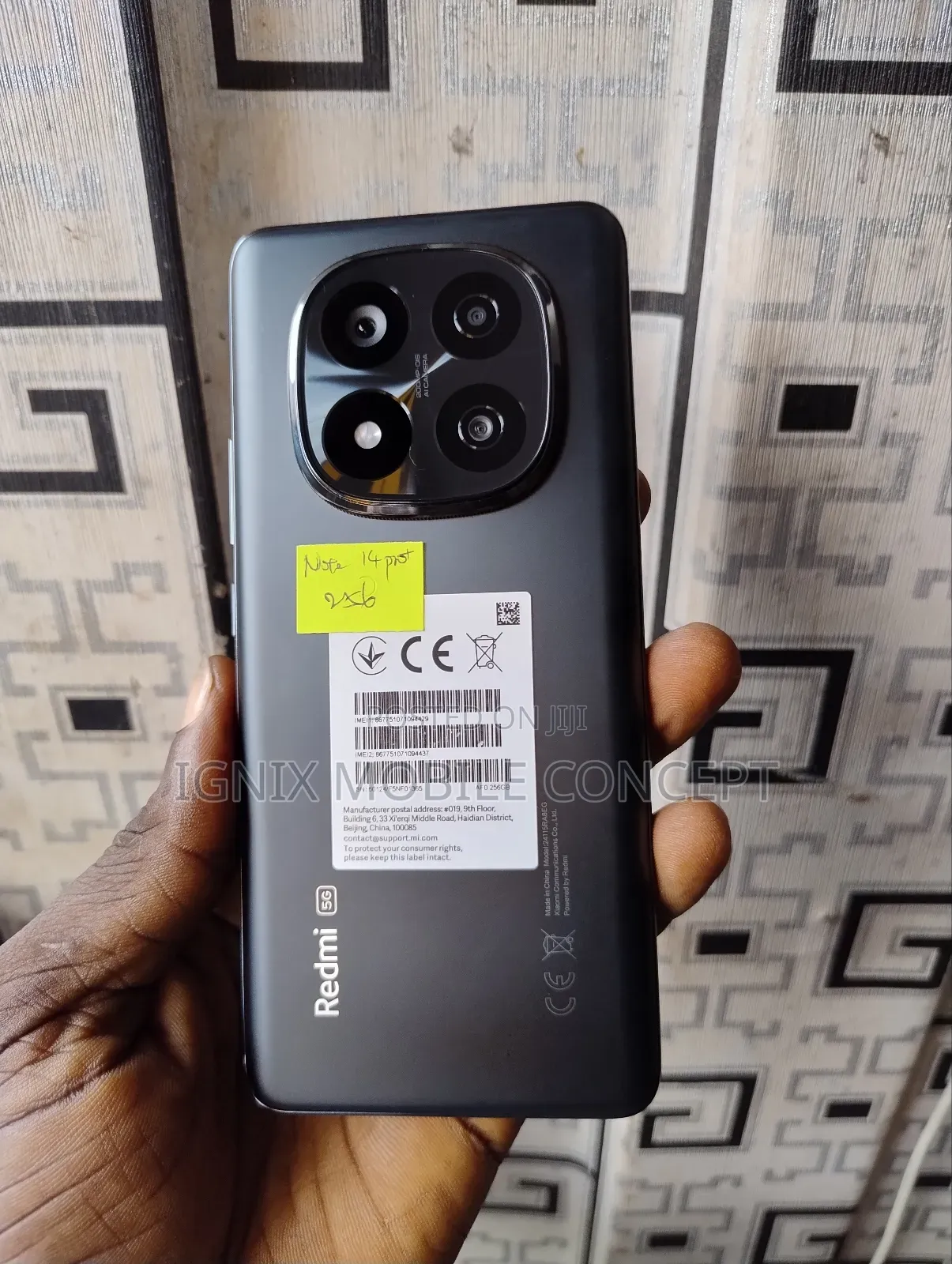 Xiaomi Redmi Note 14 Pro+ 5G 256 GB Black