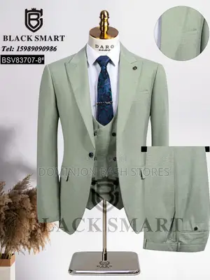 Premium 3in 1 Black Smart Mint Suit