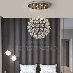 Modern Creative Round Butterfly Crystal Luxury Chandelier