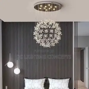 Modern Creative Round Butterfly Crystal Luxury Chandelier