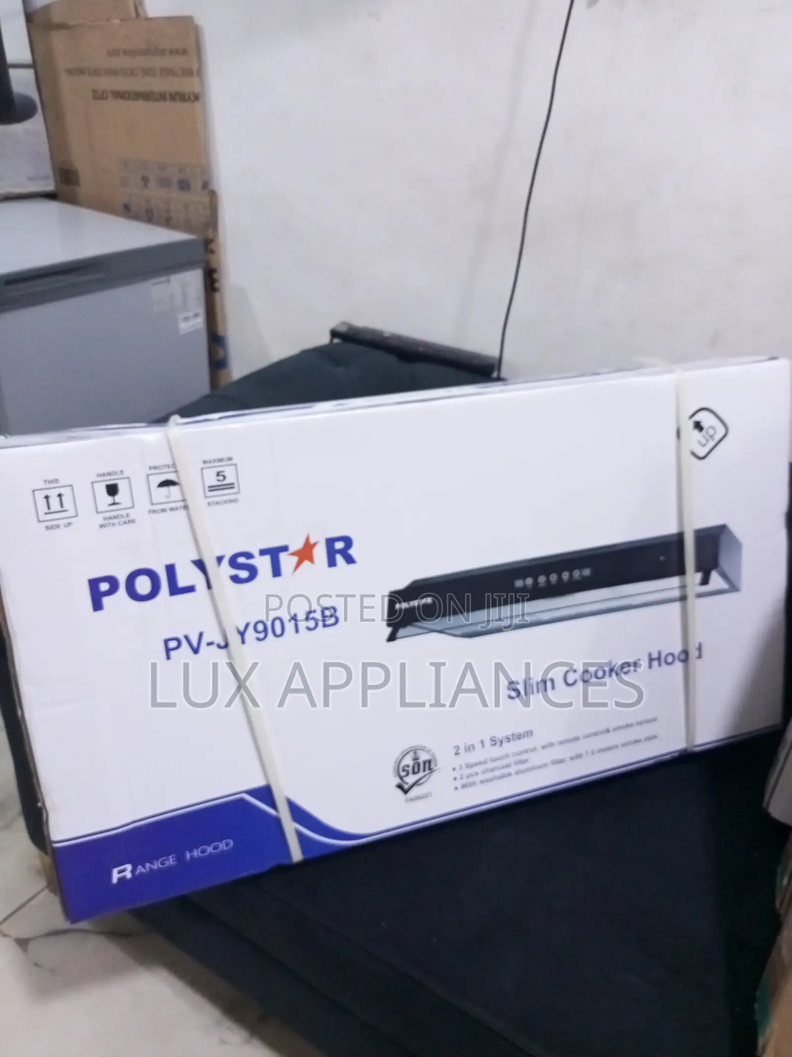 Polystar Slim Ventilation Hood 90cm Black