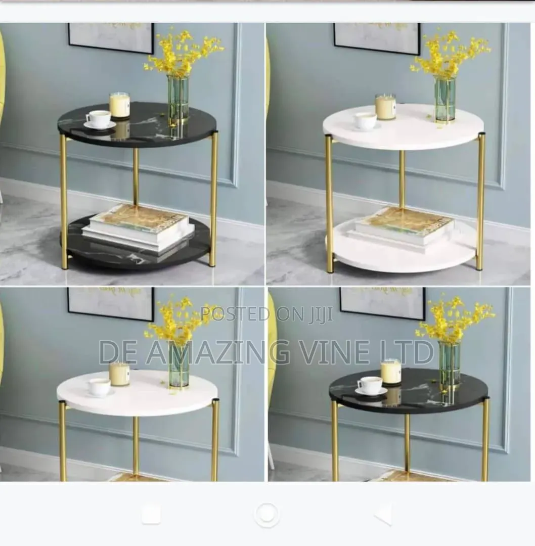 Round Marble Side Stool