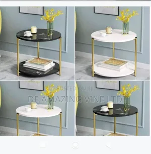 Round Marble Side Stool
