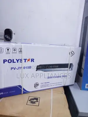 Polystar Black Kitchen Hood With Touch Panel
