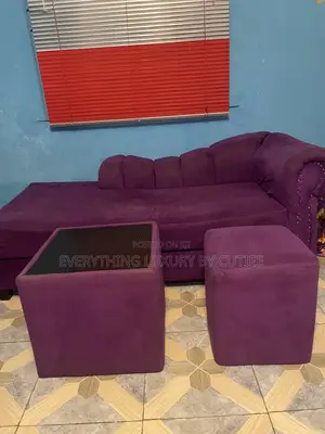 3 Sitter Chair,Center Table and One Stool Available for Sale