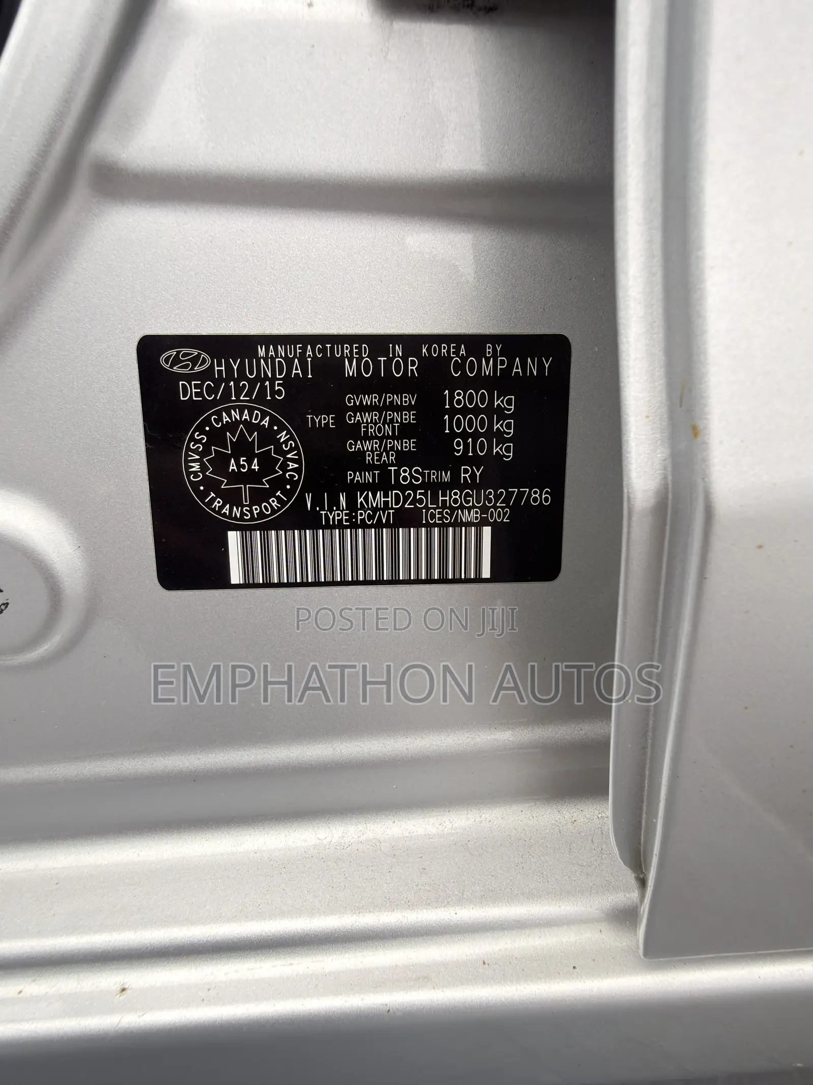 Hyundai Elantra 2016 Silver