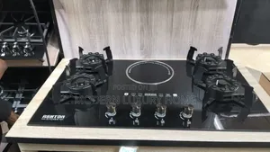 4 Flip Up Burner With 1 Hot Plate