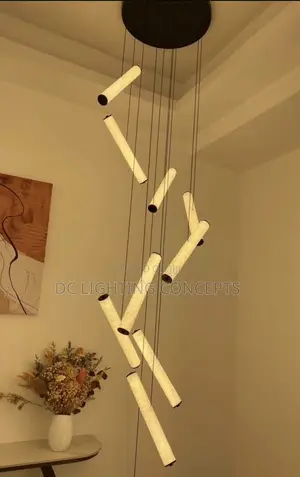 Modern Natural Acrylic Crystal Luxury Pendant Chandelier