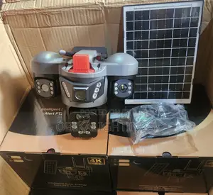 Triple Lens PTZ Solar Camera V380