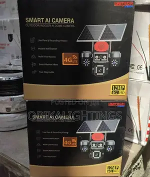 4 Lens Hieasy Solar PTZ Camera With Panel