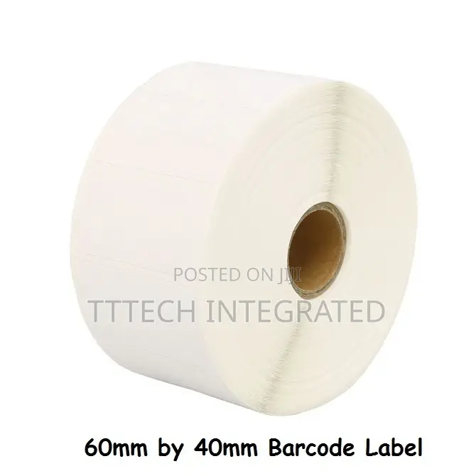 60mm by 40mm Barcode Label