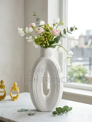 Classy Oval Ceramic Flower Vase