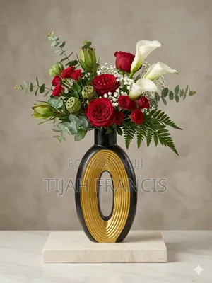 Classy Oval Ceramic Flower Vase