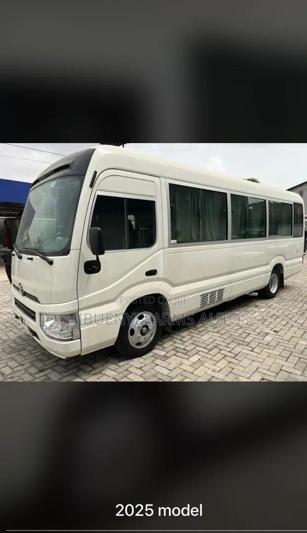 New Toyota Coaster 2025 White