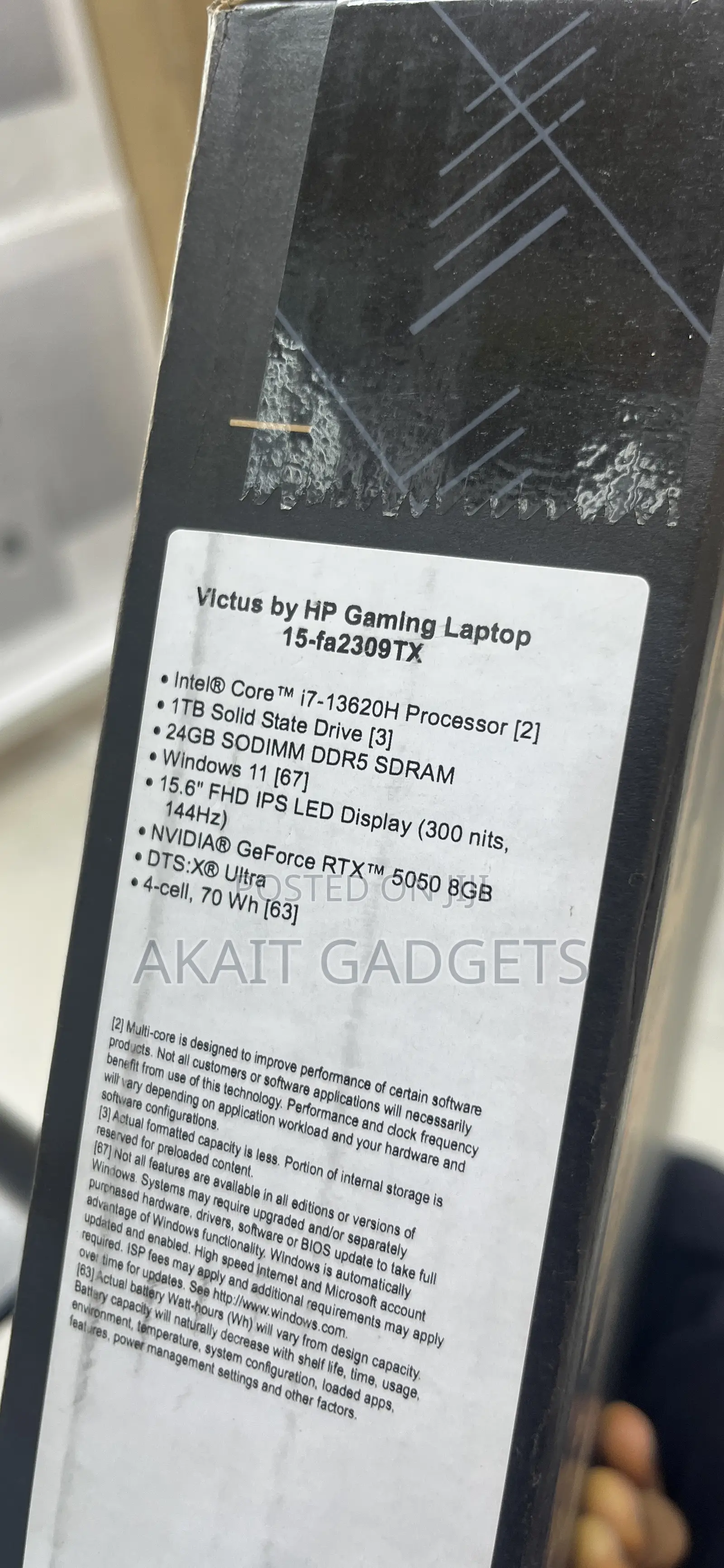 New Laptop HP Victus 15 24GB Intel Core i7 SSD 1T