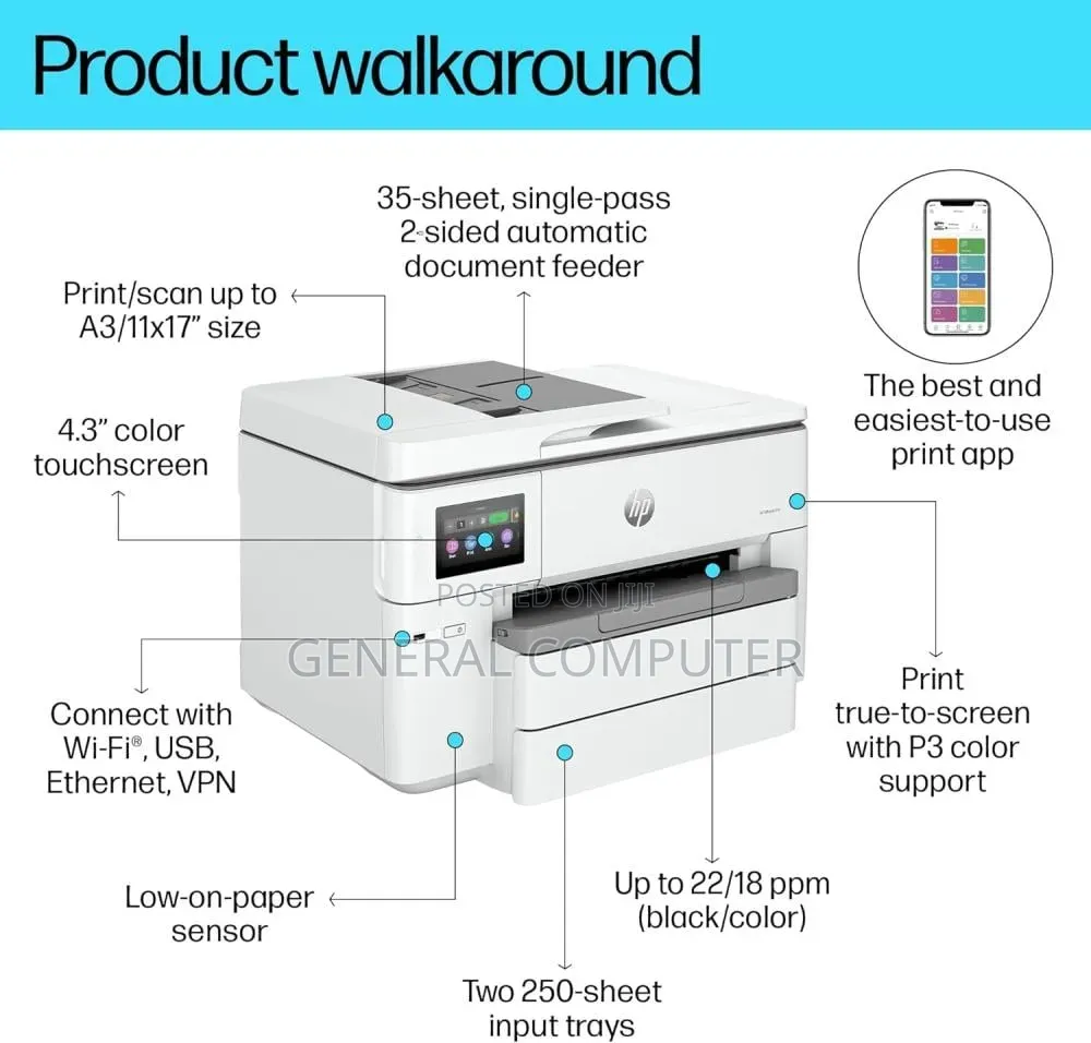 Hp Officejet Pro 9730 Printer