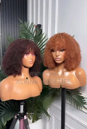 Short Curly Fringe. Water Friendly