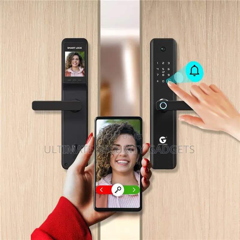 Fingerprint Tuya Smart Door Lock With Camera