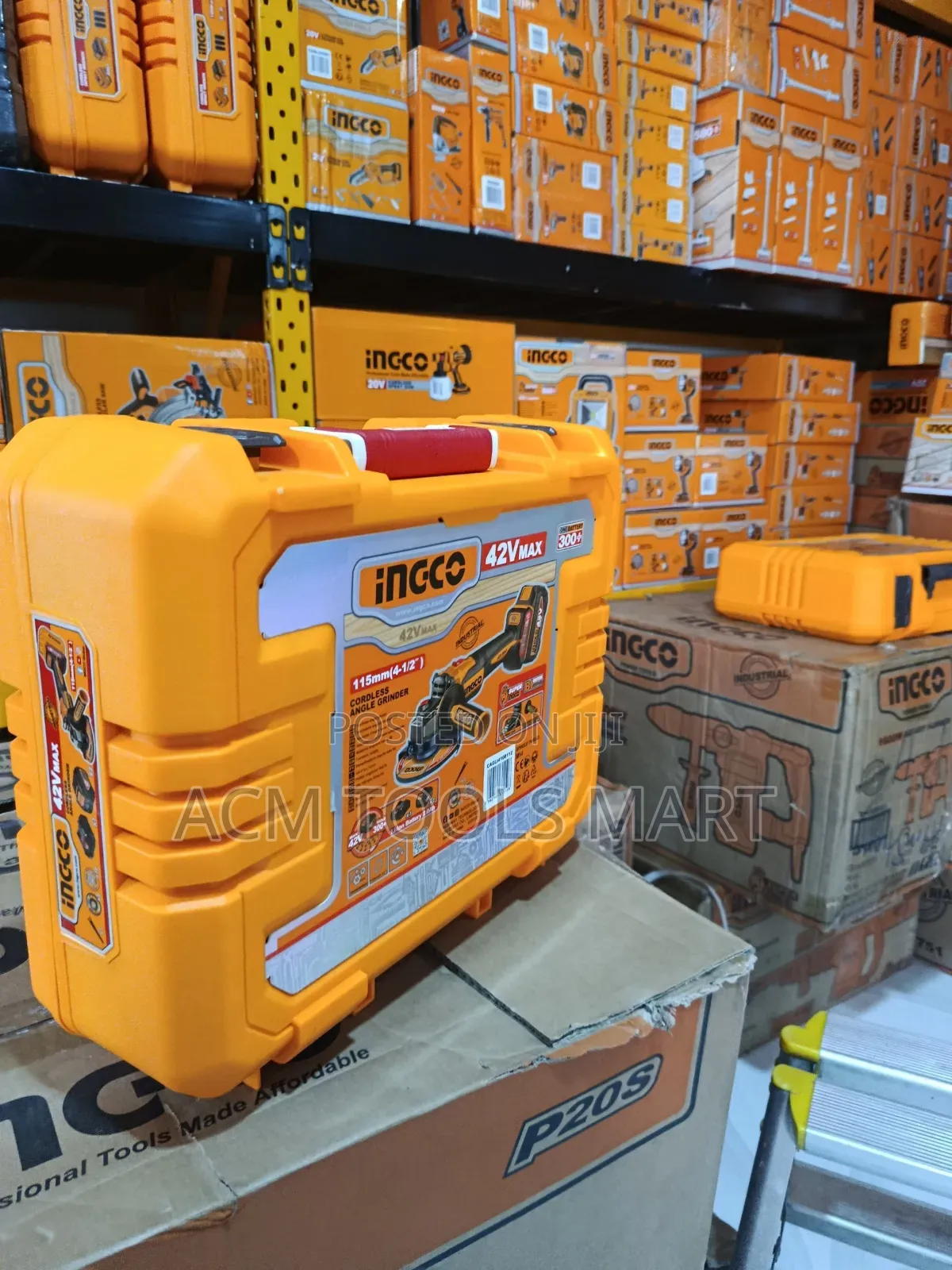 Ingco Cagli Cordless Angle Grinder 42v Brushless