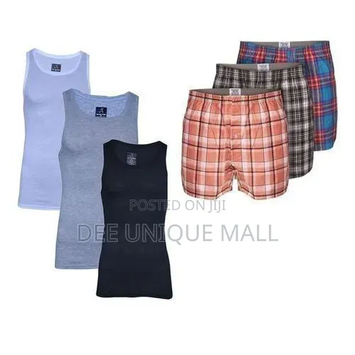6-in-1 Mens Underwears (Boxers Singlet)
