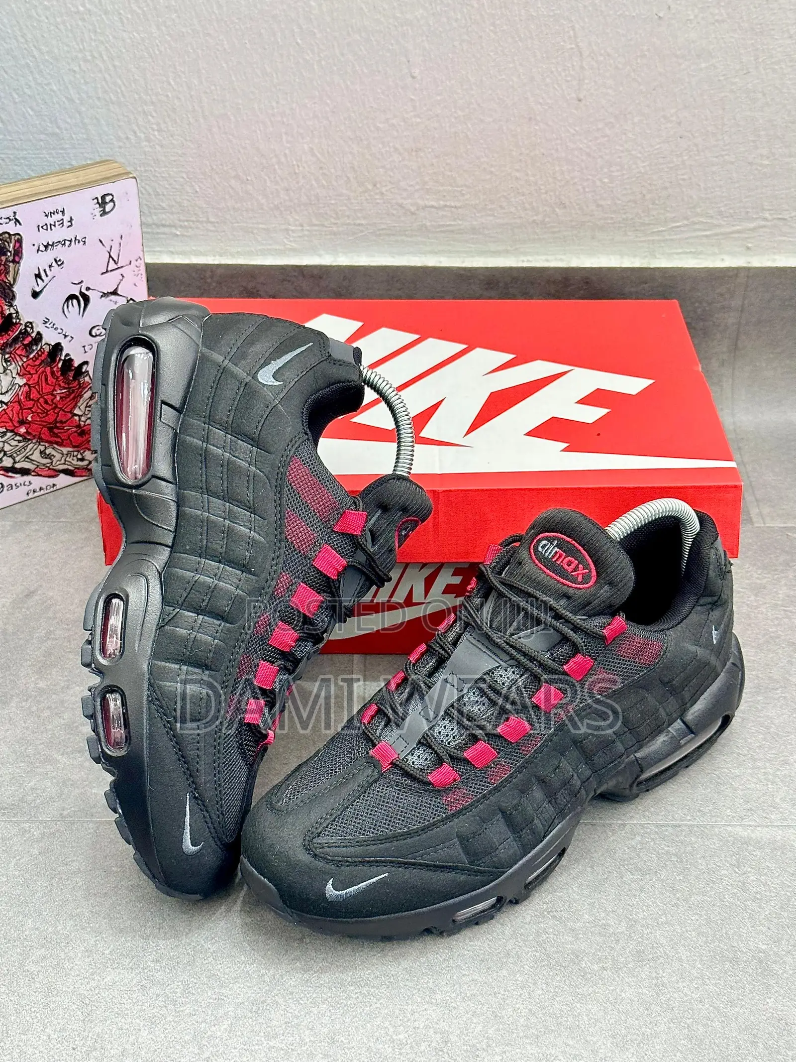 Nike Airmax 95 Og Black and Red